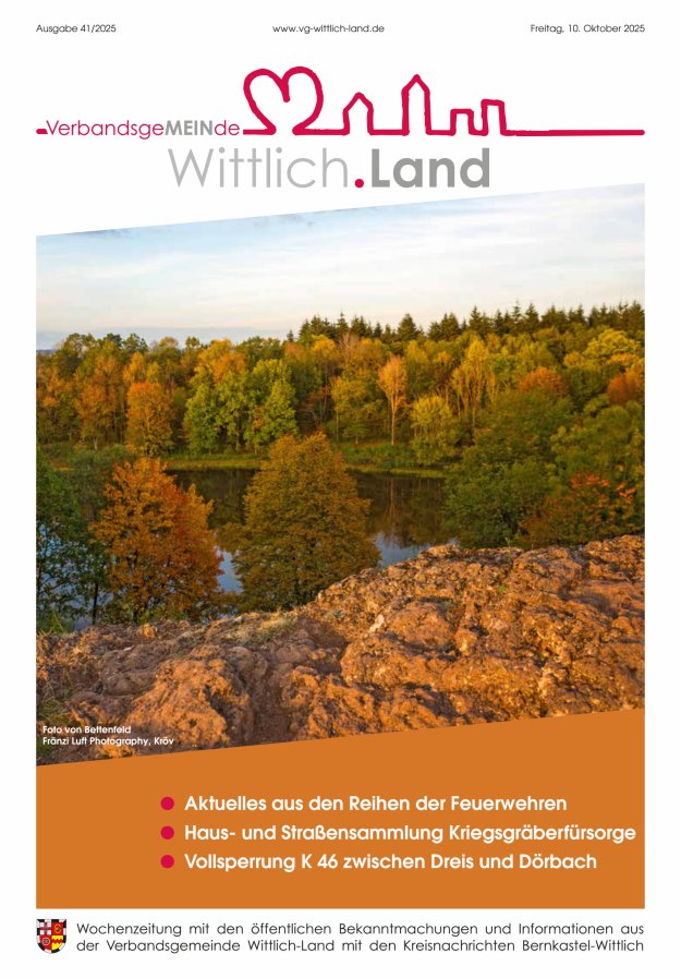 Mein Wittlich.Land Titelblatt 41/2025
