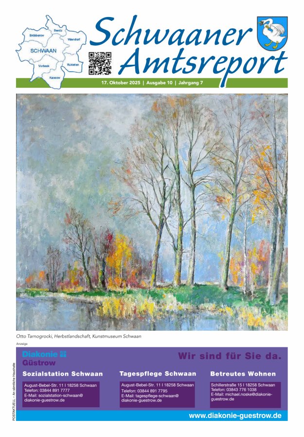 Schwaaner Amtsreport Titelblatt 10/2025