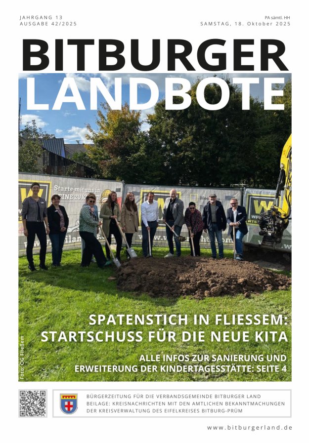 Bitburger Landbote Titelblatt 42/2025