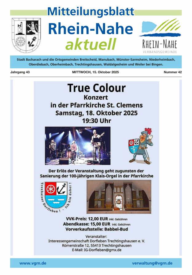 Rhein-Nahe aktuell Titelblatt 42/2025