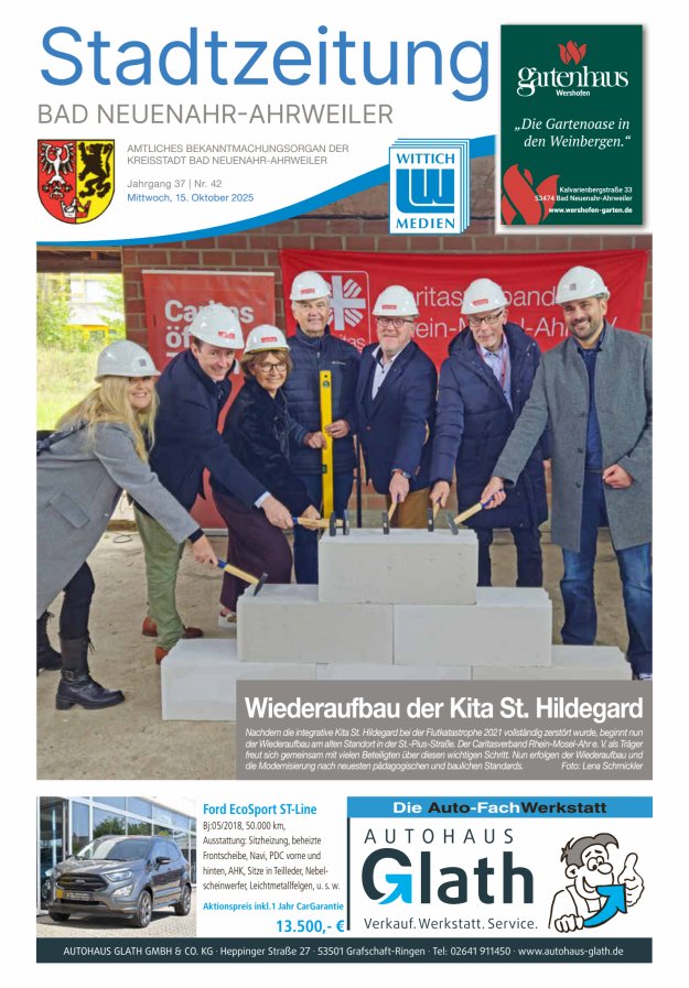 Stadtzeitung Bad Neuenahr-Ahrweiler Titelblatt 42/2025