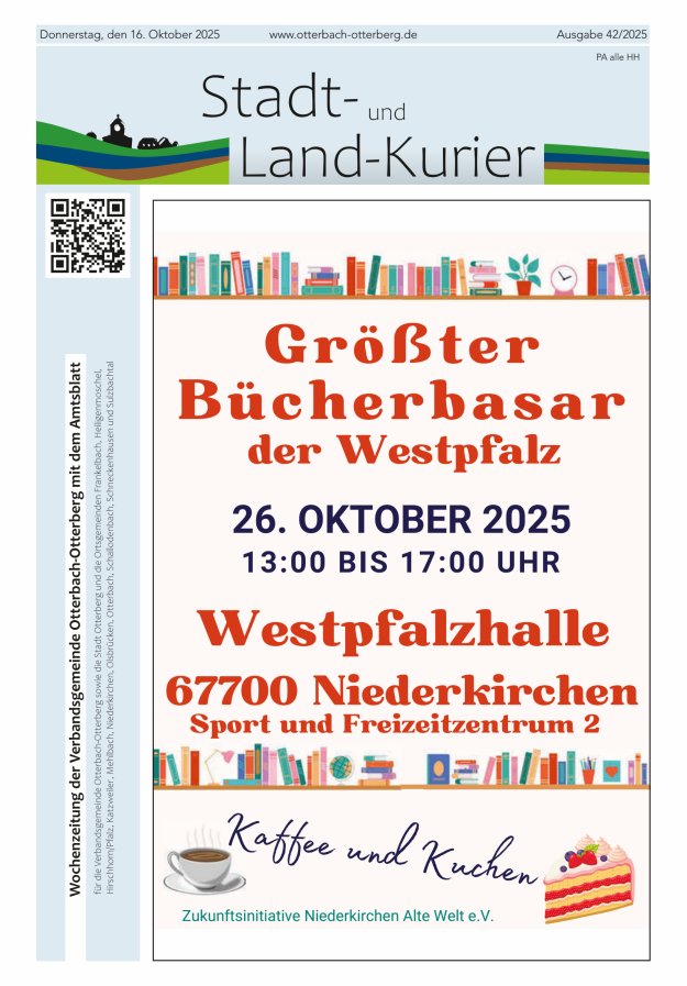 Stadt- und Land-Kurier Otterbach-Otterberg Titelblatt 42/2025