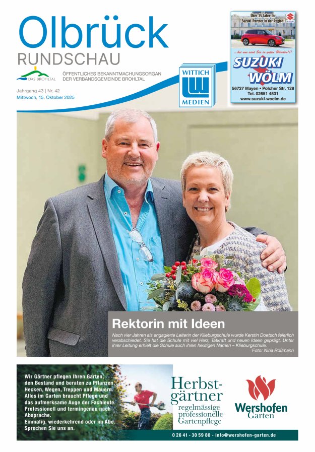 Olbrück Rundschau Titelblatt 42/2025