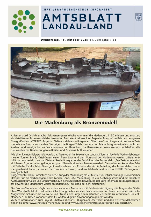 Amtsblatt VG Landau-Land Titelblatt 42/2025