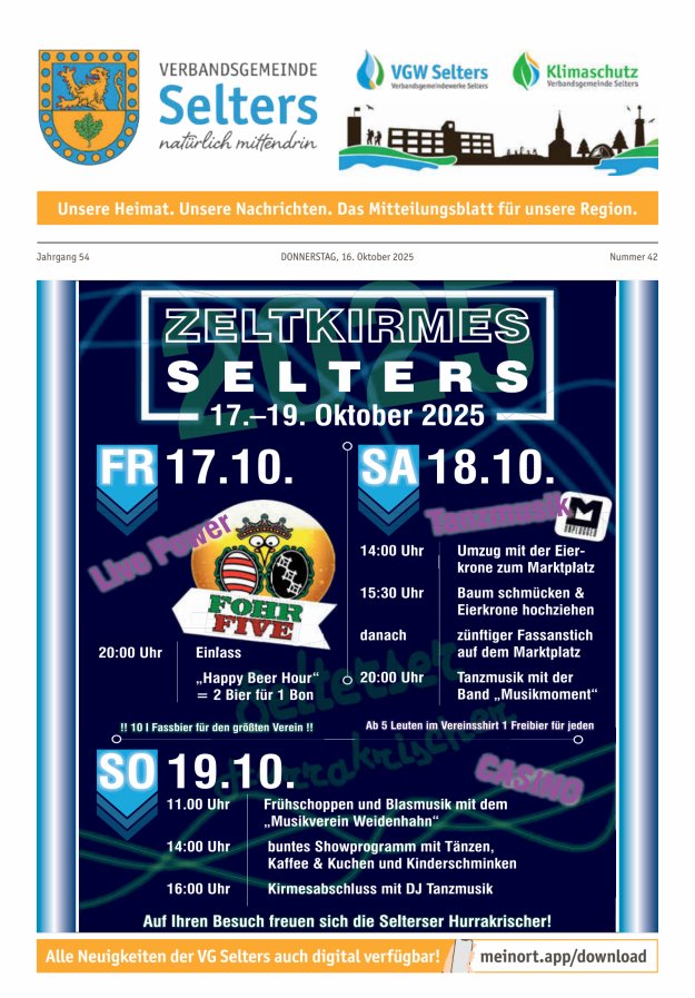 Unsere Verbandsgemeinde Selters Ww Titelblatt 42/2025