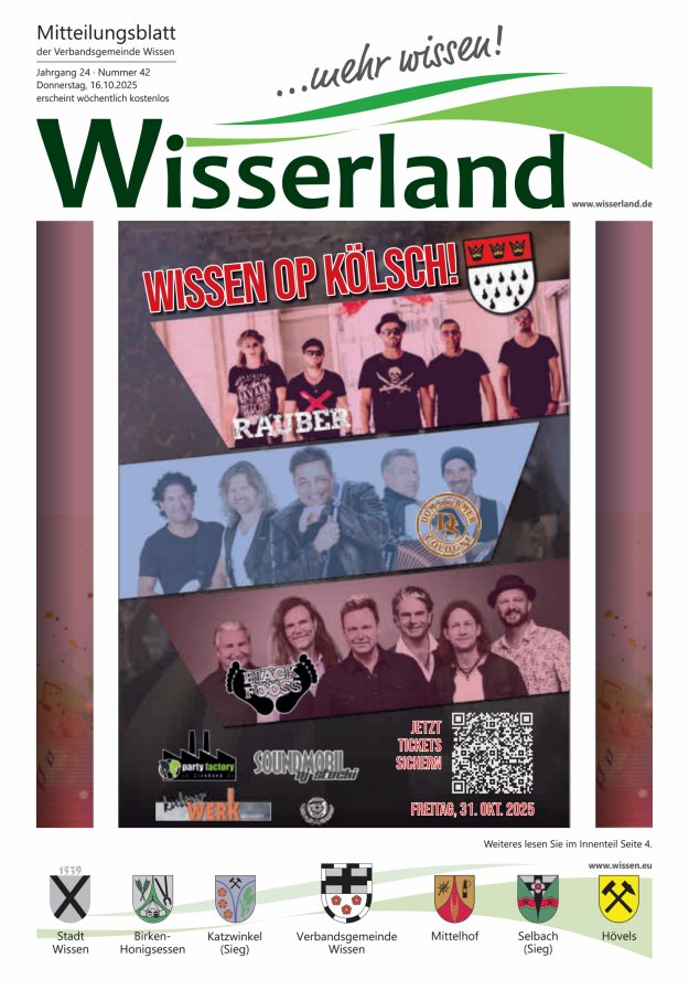 Mitteilungsblatt Wissen - Wisserland...mehr wissen! Titelblatt 42/2025