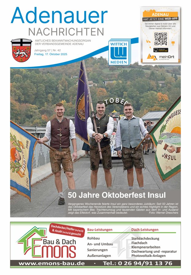 Adenauer Nachrichten Titelblatt 42/2025