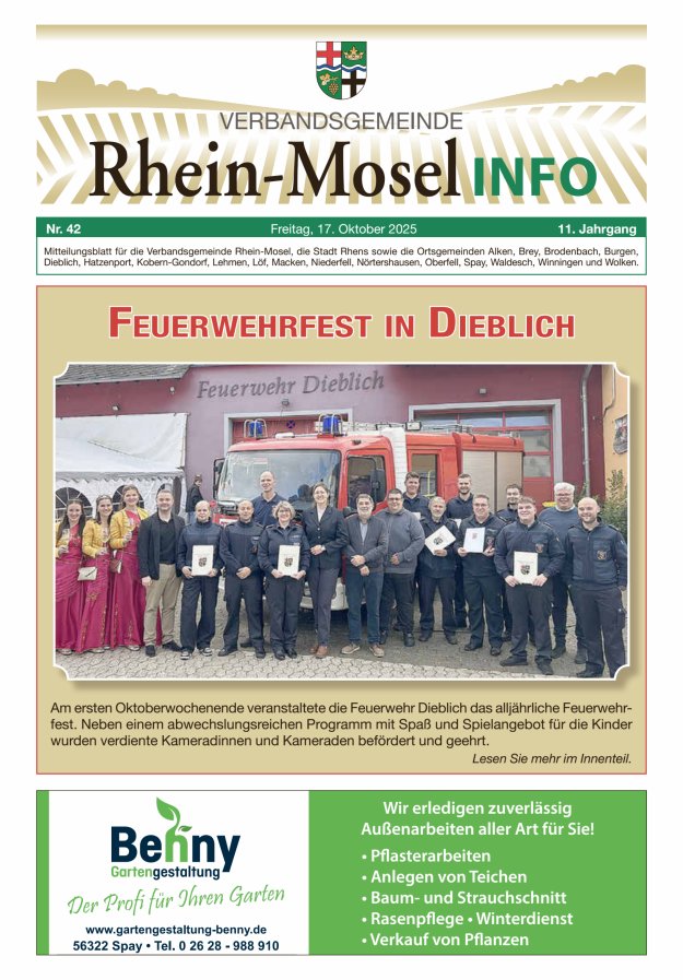 Rhein-Mosel Info Titelblatt 42/2025