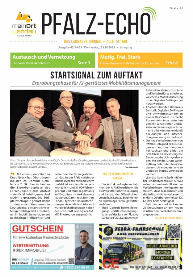 Pfalz-Echo Titelblatt 39/2025