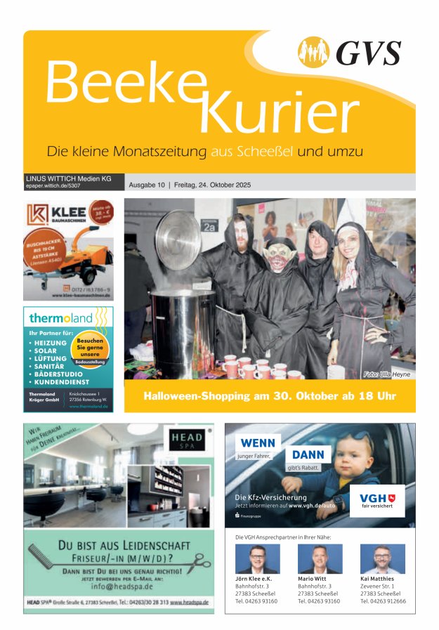Beeke Kurier Titelblatt 10/2025
