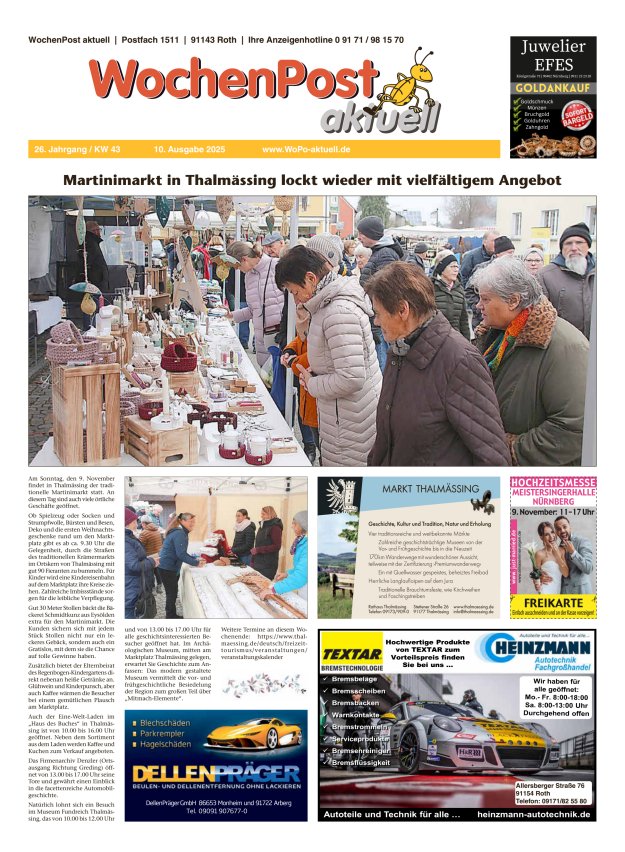 Wochenpost aktuell Titelblatt 12/2025