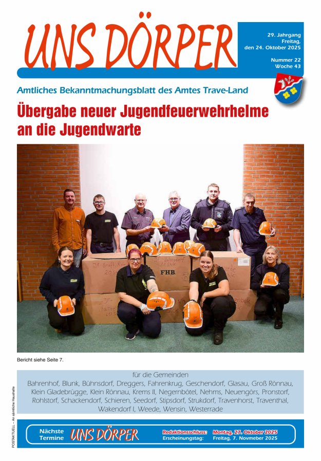 Uns Dörper Titelblatt 22/2025