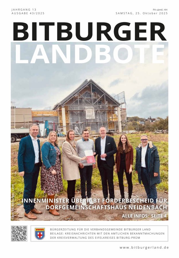 Bitburger Landbote Titelblatt 43/2025