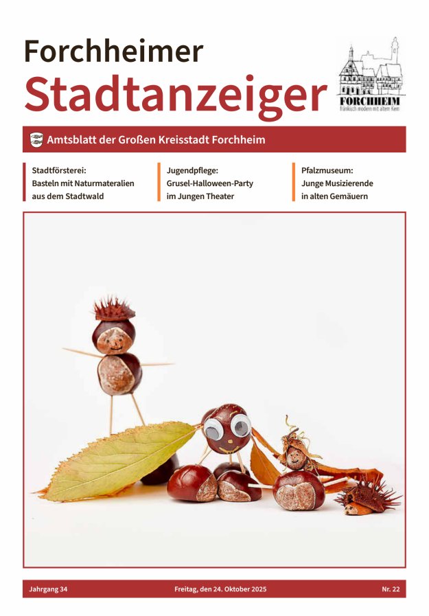 Forchheimer Stadtanzeiger Titelblatt 22/2025