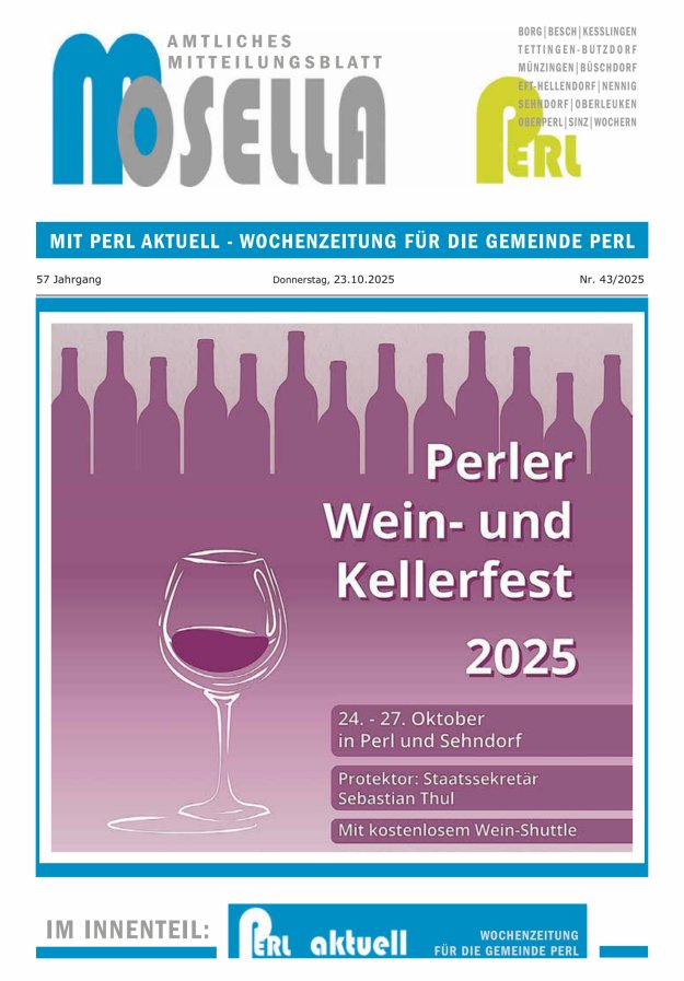 Mosella Perl Titelblatt 43/2025