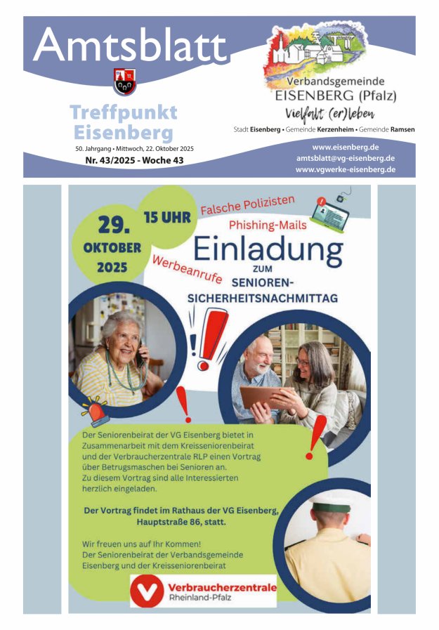 Treffpunkt Eisenberg Titelblatt 43/2025
