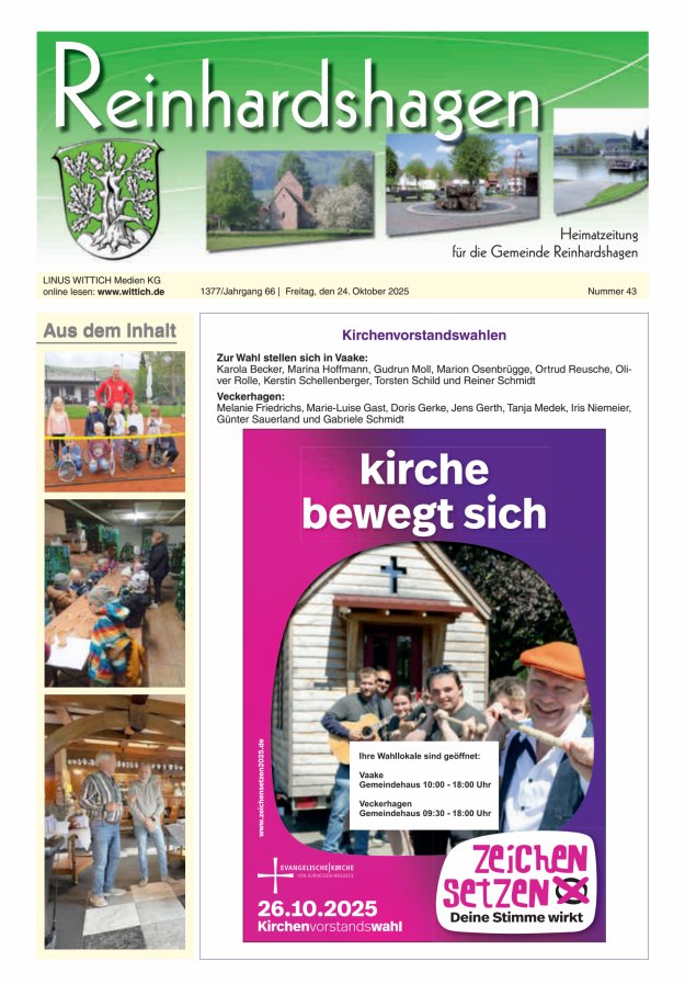 Unser Blättchen Titelblatt 43/2025