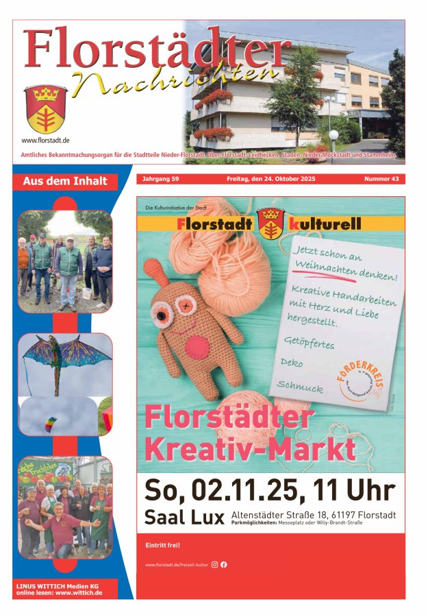 Florstädter Nachrichten Titelblatt 43/2025