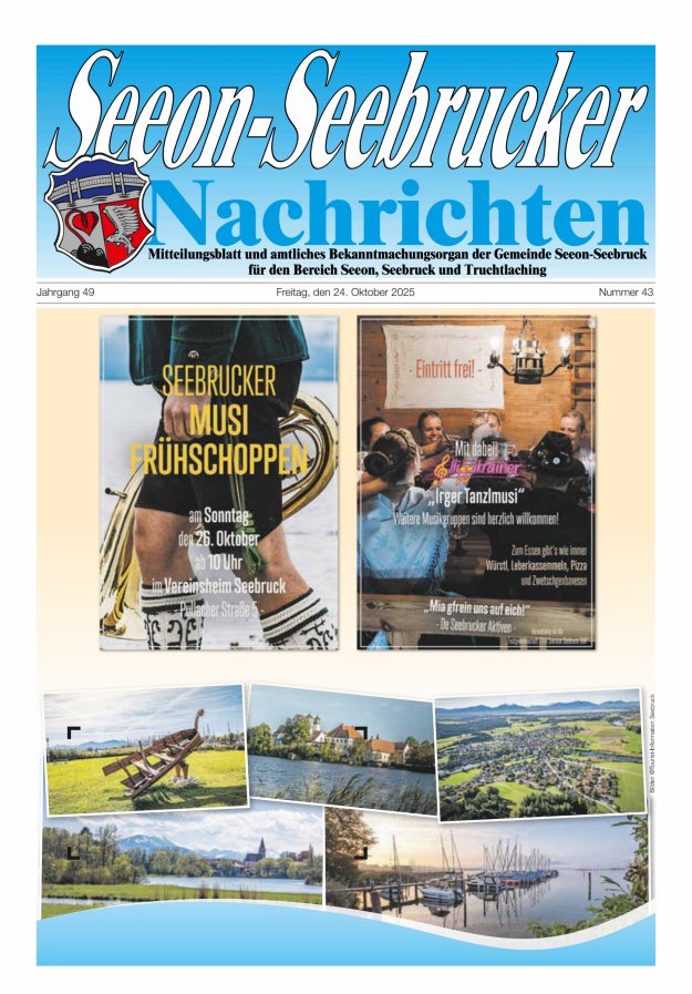 Seeon-Seebrucker Nachrichten Titelblatt 43/2025