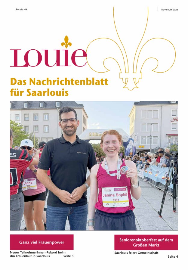 Louie - Nachrichtenblatt für Saarlouis Titelblatt 12/2025