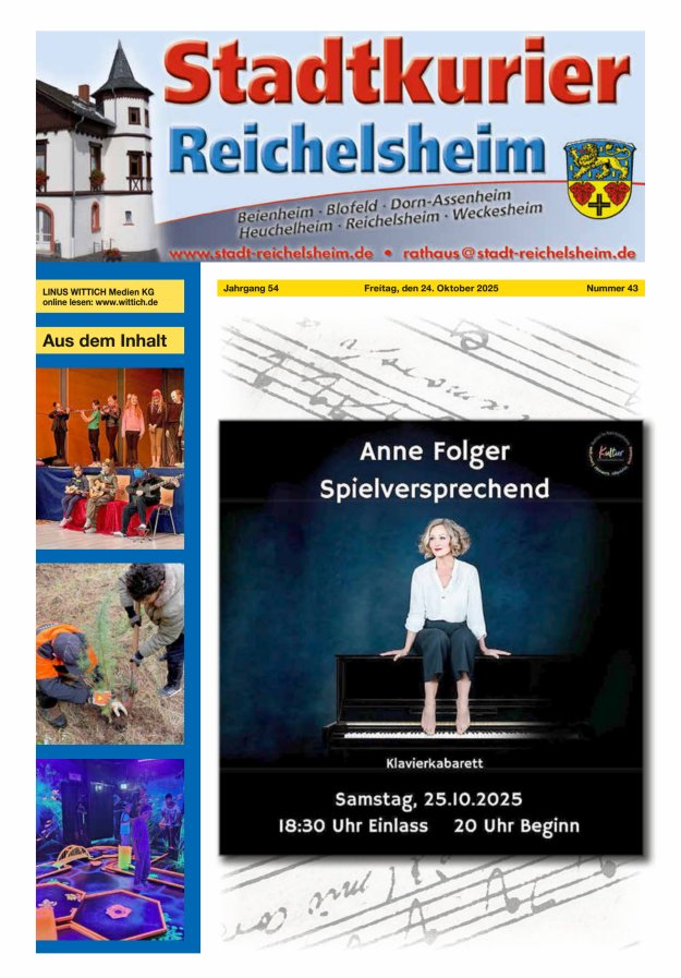 Stadtkurier Reichelsheim Titelblatt 43/2025