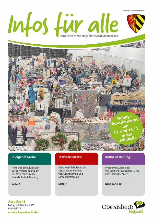 Stadt Oberasbach Titelblatt 46/2025