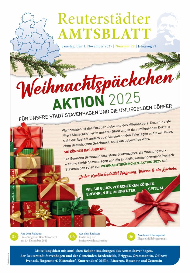 Reuterstädter Amtsblatt Titelblatt 22/2025