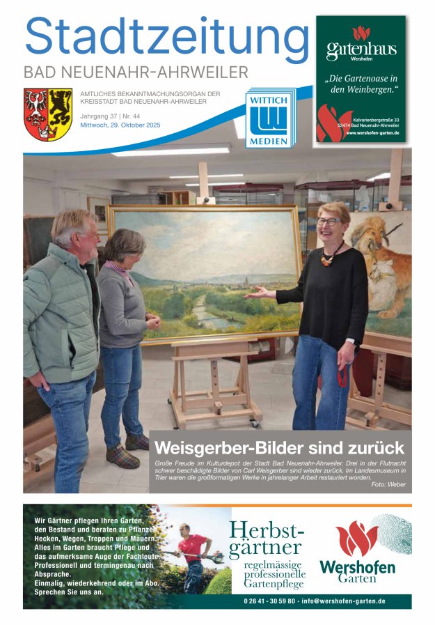 Stadtzeitung Bad Neuenahr-Ahrweiler Titelblatt 44/2025