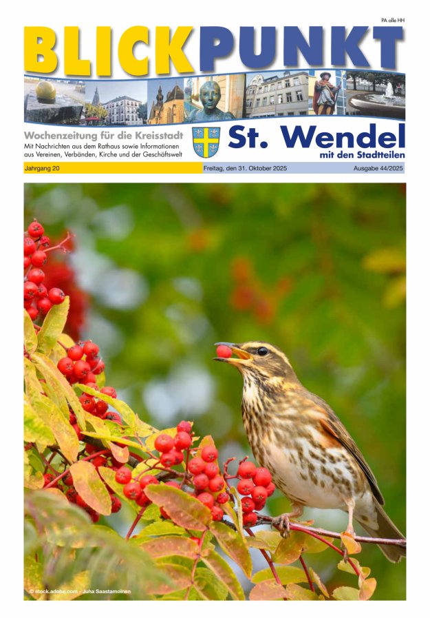 Blickpunkt St Wendel Titelblatt 44/2025