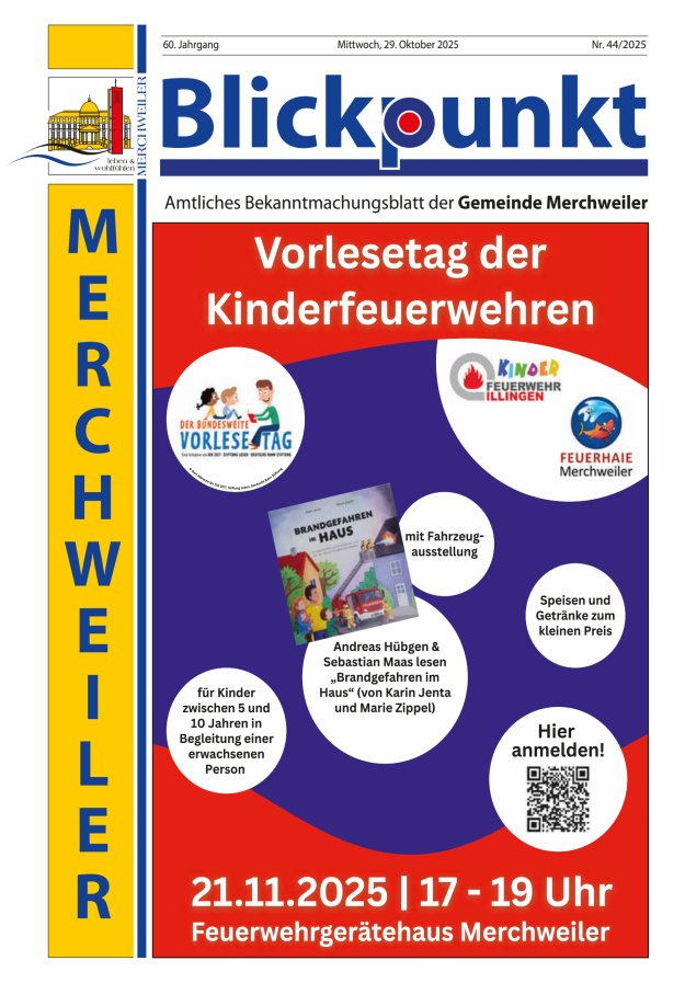 Blickpunkt Merchweiler Titelblatt 44/2025