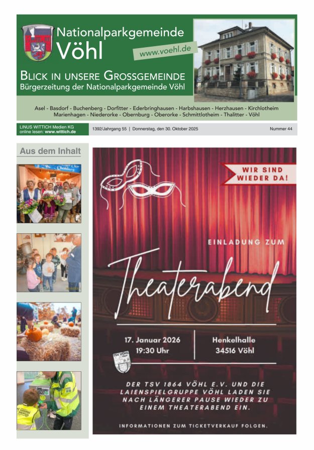 Blick in unsere Grossgemeinde Titelblatt 44/2025