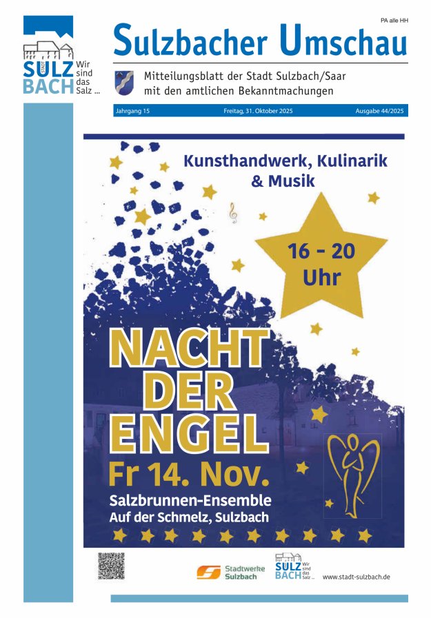 Sulzbacher Umschau Titelblatt 44/2025