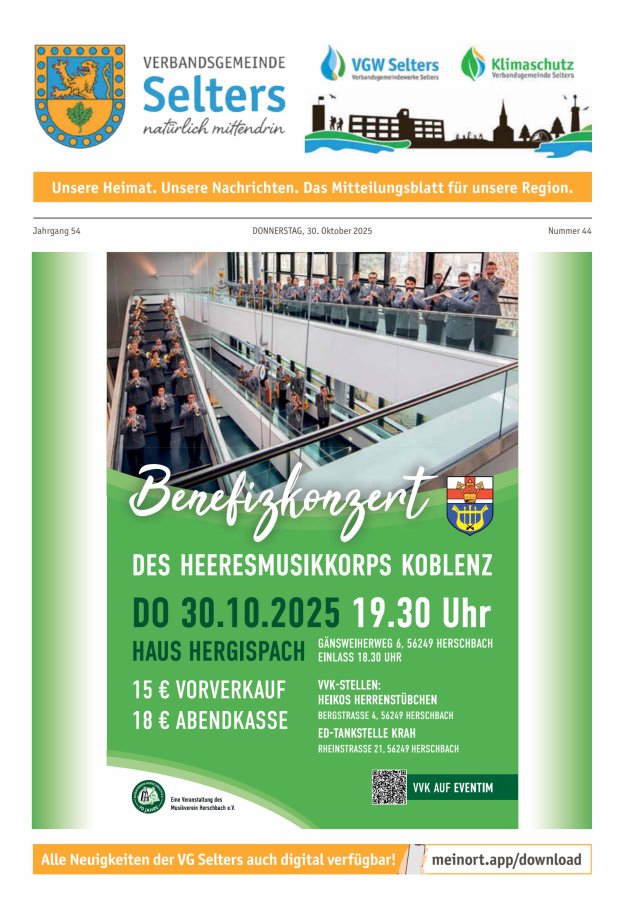 Unsere Verbandsgemeinde Selters Ww Titelblatt 44/2025