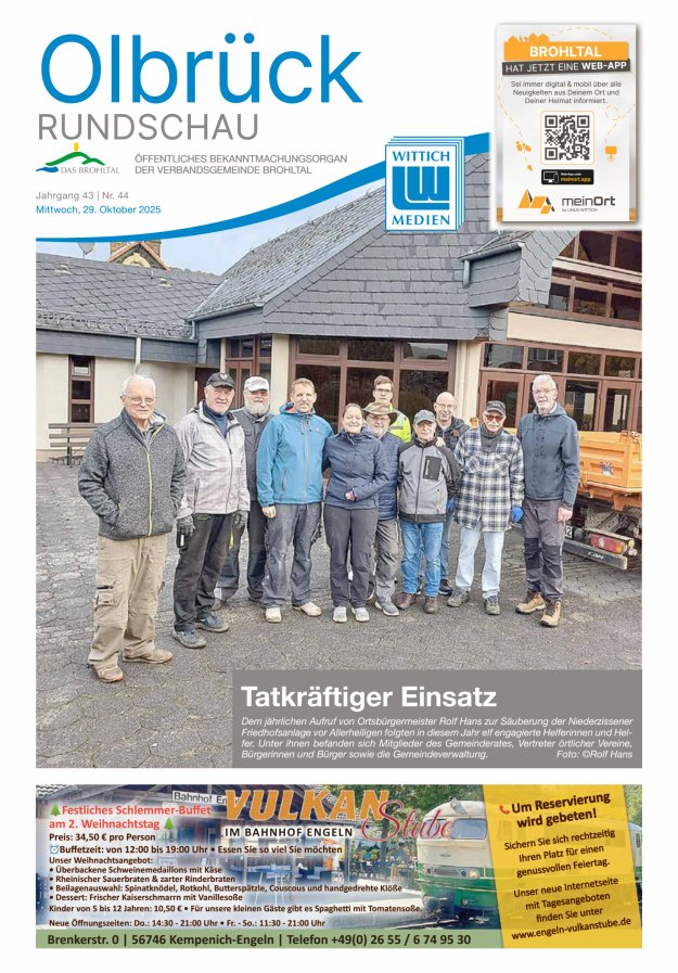 Olbrück Rundschau Titelblatt 44/2025