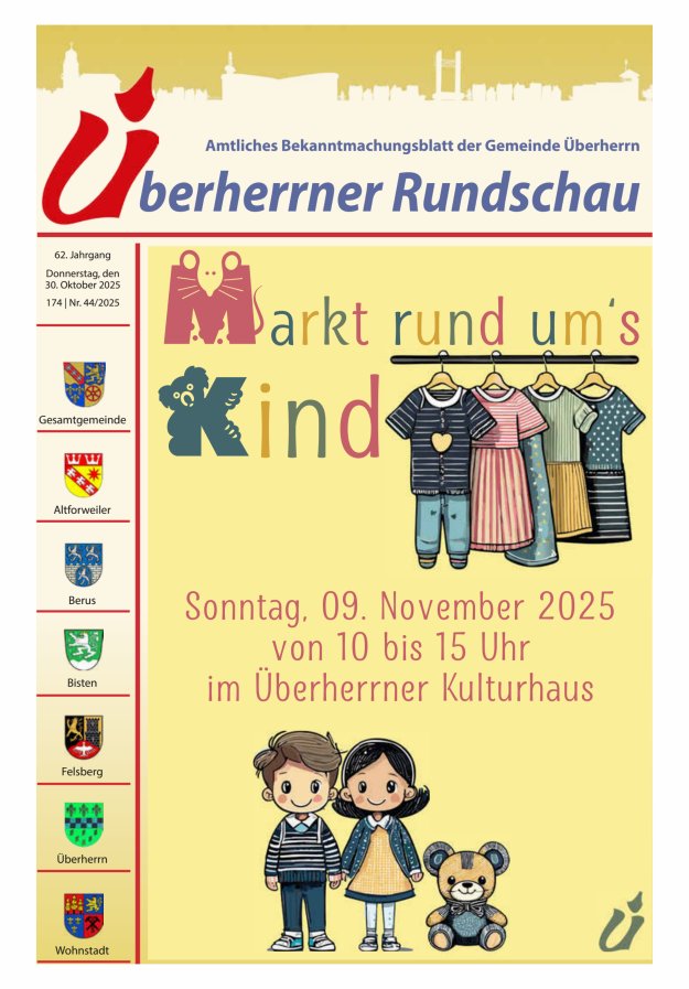 Überherrner Rundschau Titelblatt 44/2025