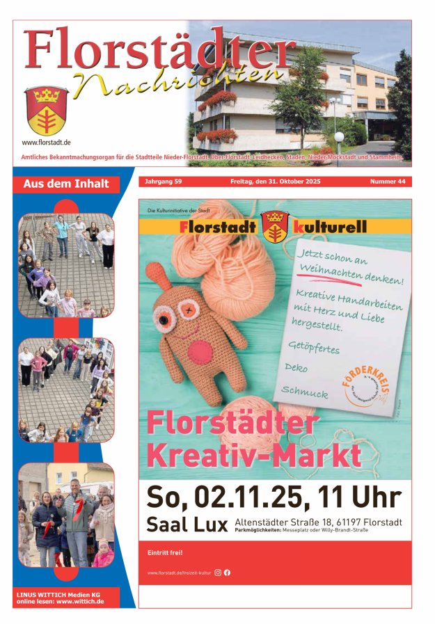 Florstädter Nachrichten Titelblatt 44/2025