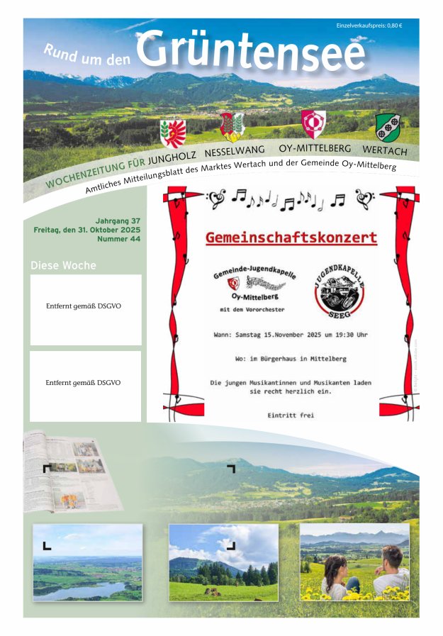 Rund um den Grüntensee Titelblatt 44/2025