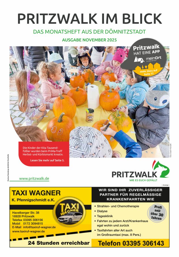 Pritzwalk im Blick Titelblatt 11/2025