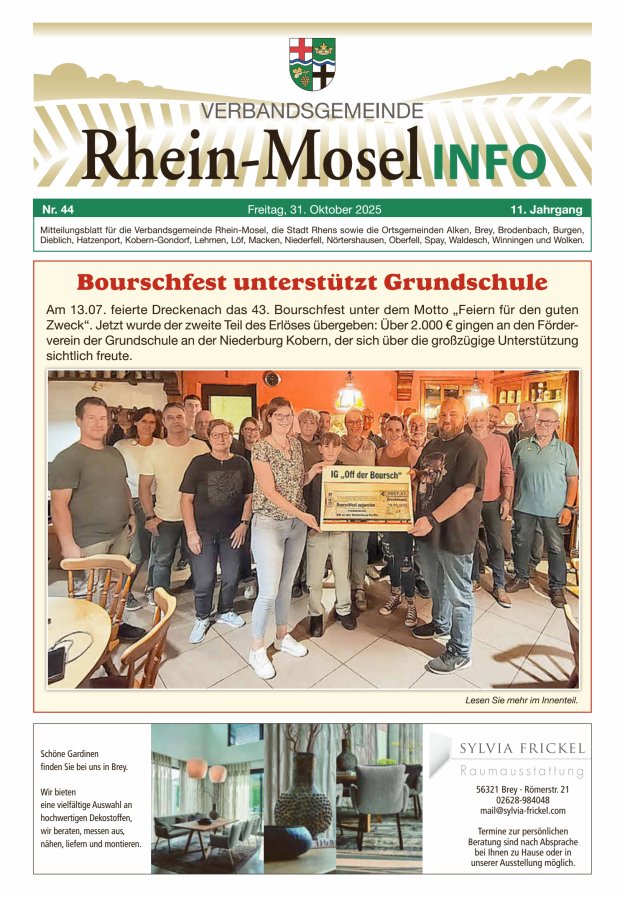 Rhein-Mosel Info Titelblatt 44/2025