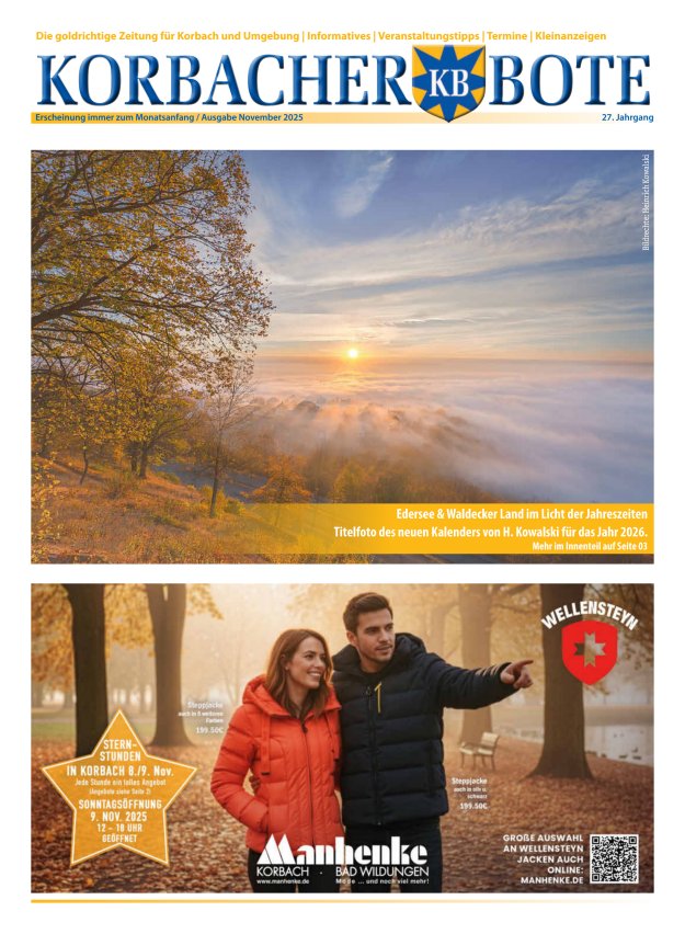 Korbacher Bote Titelblatt 10/2025