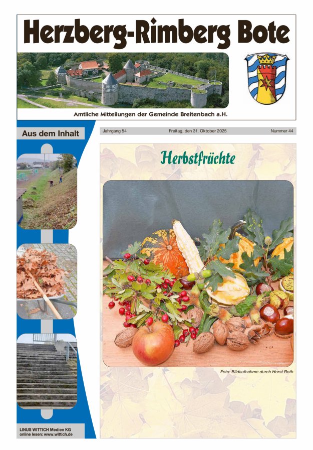 Herzberg-Rimberg Bote Titelblatt 44/2025