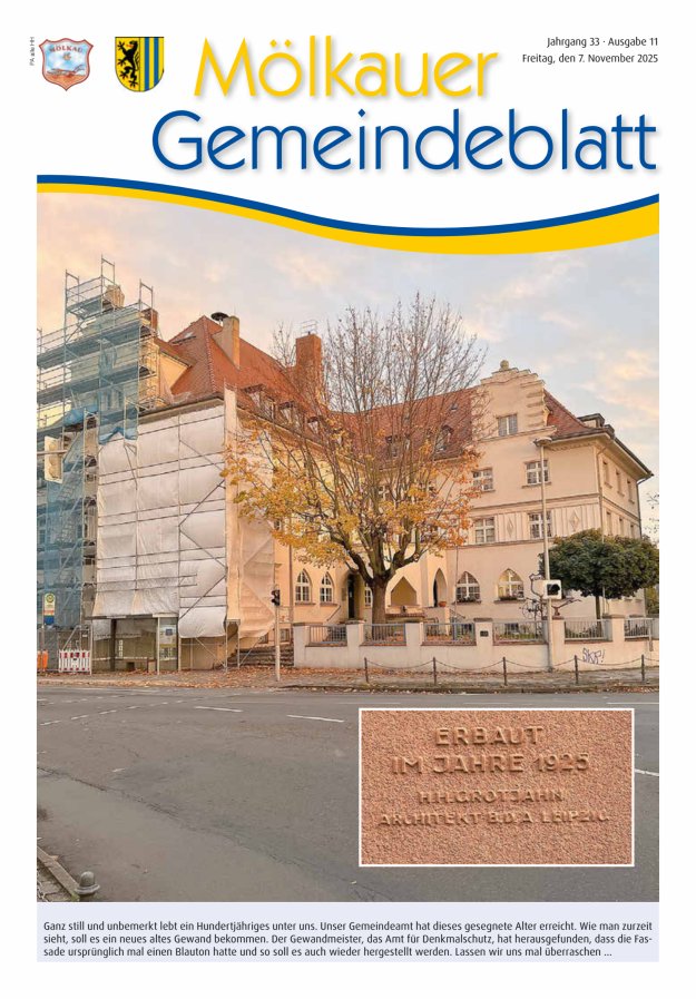 Mölkauer Gemeindeblatt Titelblatt 11/2025