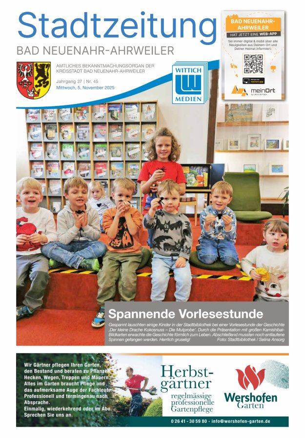 Stadtzeitung Bad Neuenahr-Ahrweiler Titelblatt 45/2025