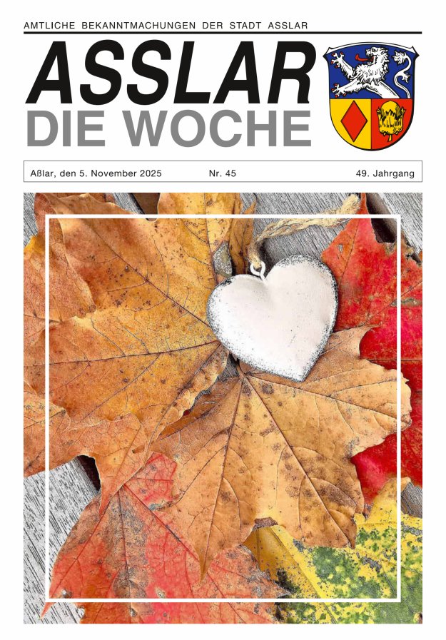 Asslar - Die Woche Titelblatt 45/2025