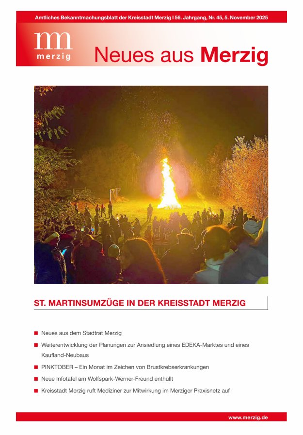 Neues aus Merzig Titelblatt 45/2025