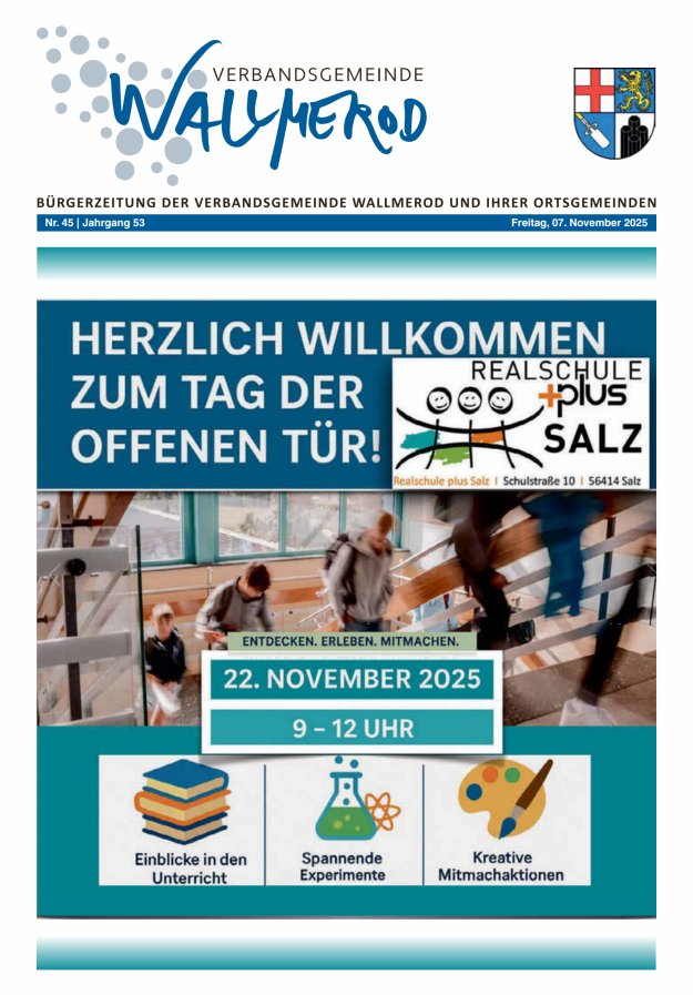 Wir über uns - Verbandsgemeinde Wallmerod Titelblatt 45/2025