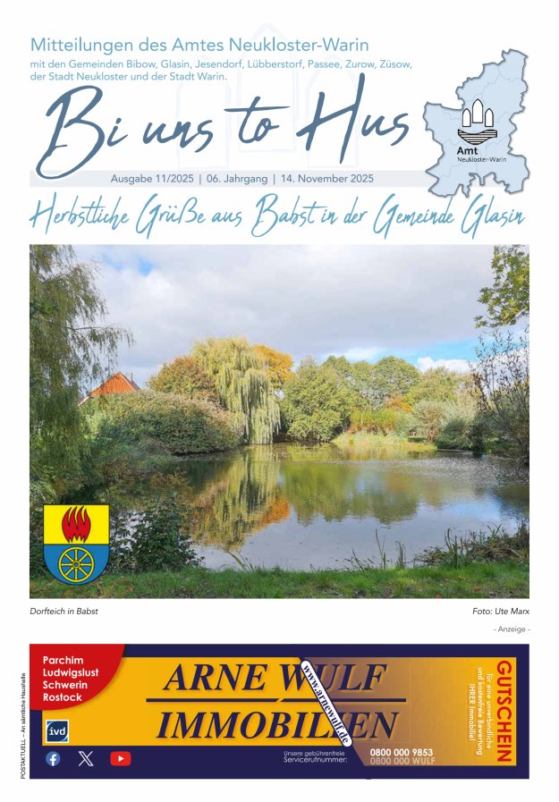 Bi uns to Hus Titelblatt 11/2025