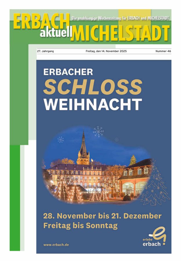 Erbach-Michelstadt aktuell Titelblatt 46/2025