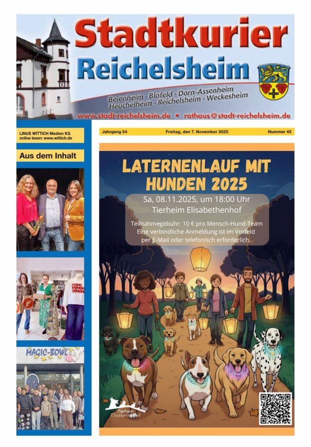 Stadtkurier Reichelsheim Titelblatt 45/2025