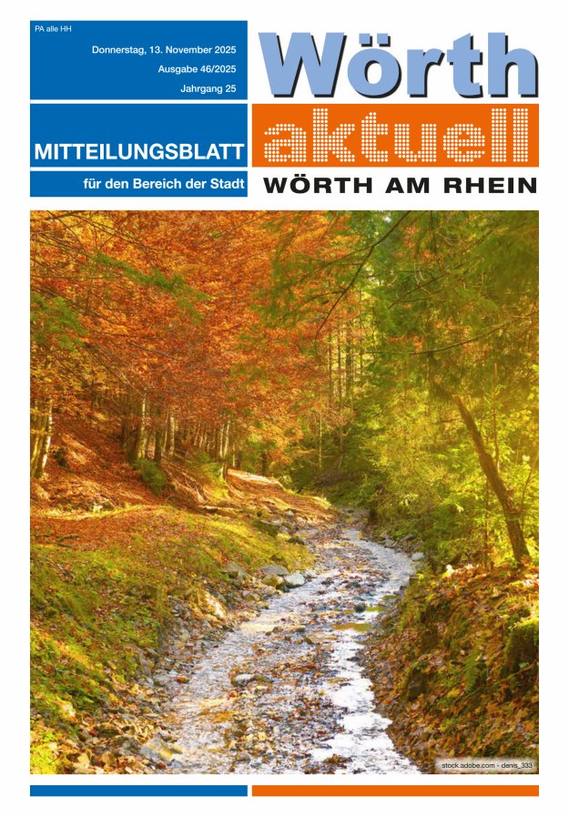 Wörth aktuell Titelblatt 46/2025